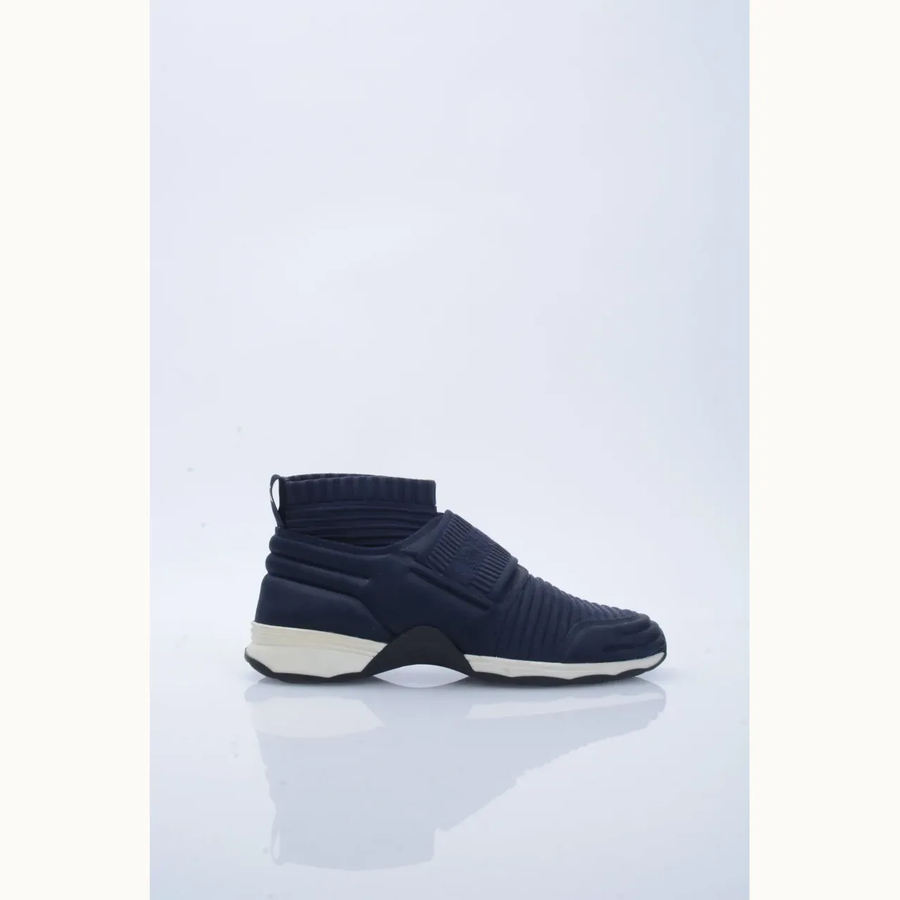 Zapatos Chanel Sock Speed Azules, Talla 38