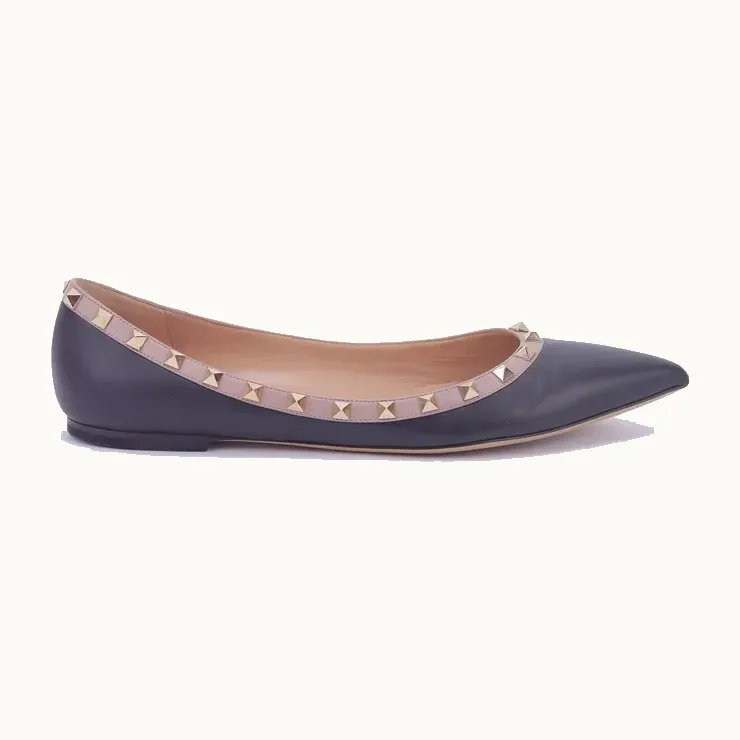 Zapatos Valentino Rockstud Negros, Talla 41.5