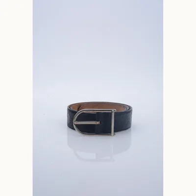 Faja Gucci Guccissima Negra, Talla 90
