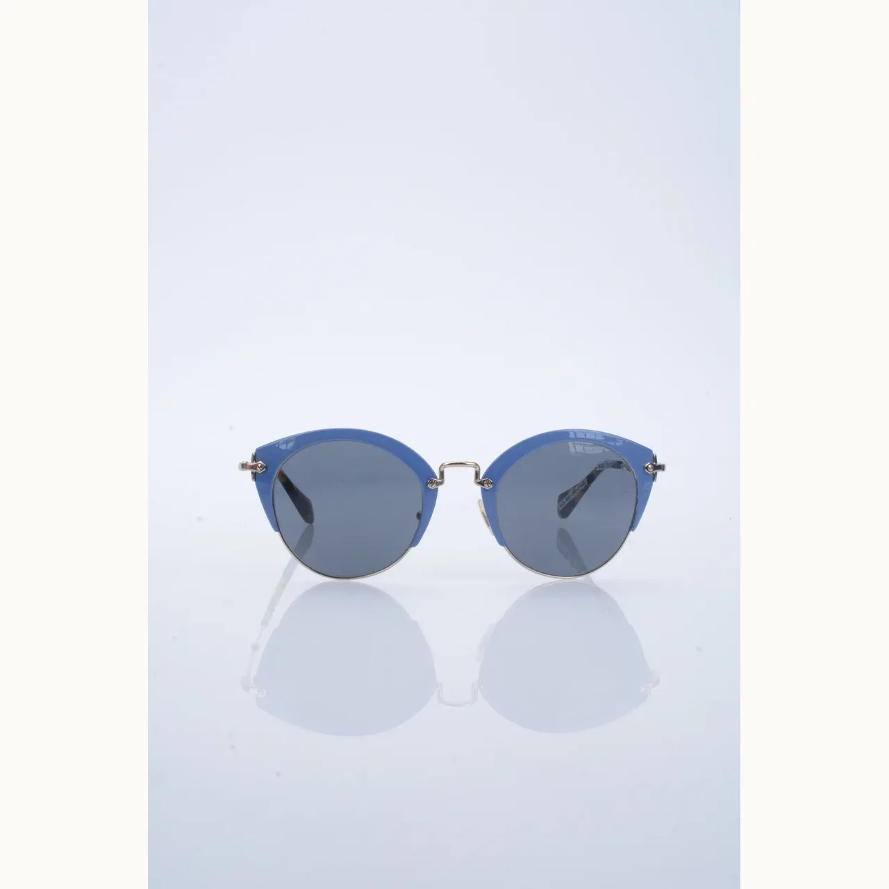 Lentes de Sol Miu Miu Inlay Cat Eye Azules