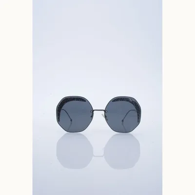 Lentes de Sol Fendi Rimless Glitter Corner Negros