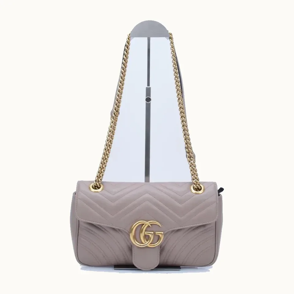 Bolso Crossbody Gucci Marmont GG Small Nude