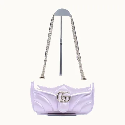Bolso Crossbody Gucci Marmont GG Small Tornasol y rosa