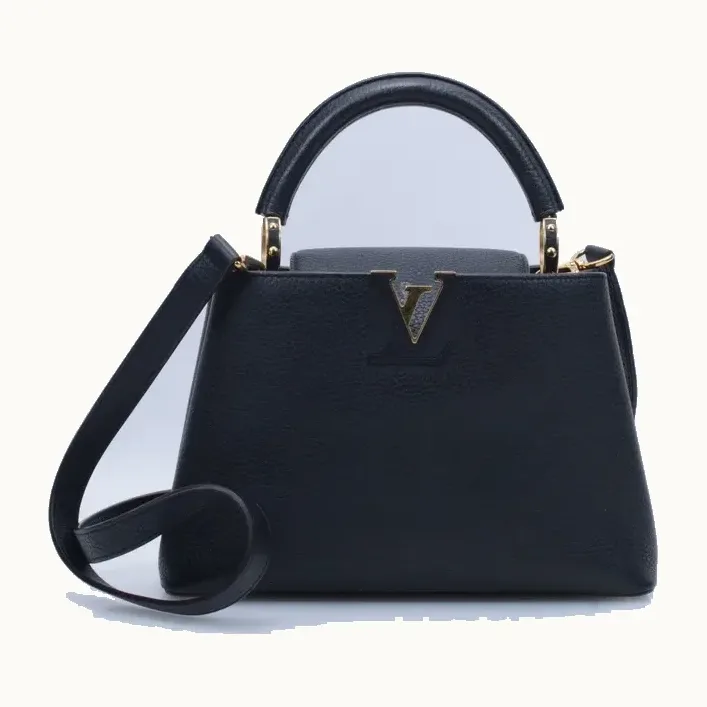 Bolso de Mano Louis Vuitton Capucines BB Negro