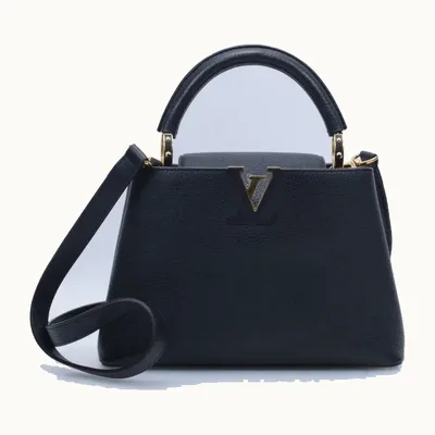 Bolso de Mano Louis Vuitton Capucines BB Negro