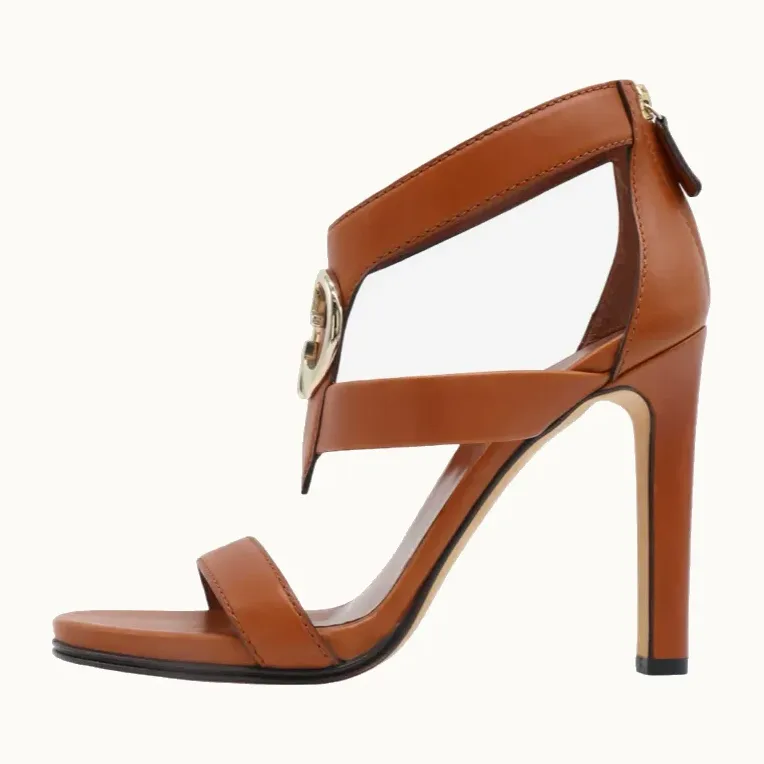 Sandalias Gucci Interlocking, Talla 36.5, KV-2956