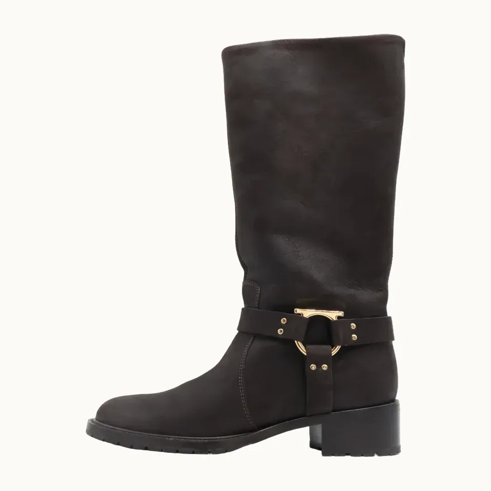 Botas Salvatore Ferragamo Suede, Talla 36