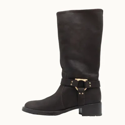 Salvatore Ferragamo Suede Boots, Size 36