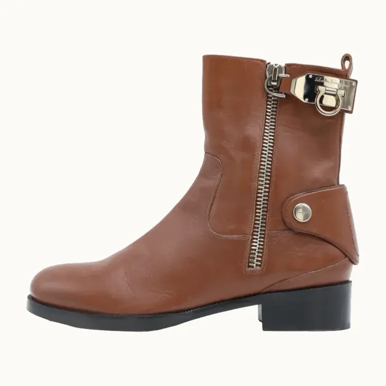 Botines Salvatore Ferragamo Gancini, Talla 36.5