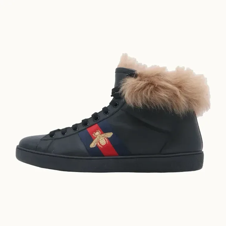 Tenis Gucci Ace Fur, Talla 46