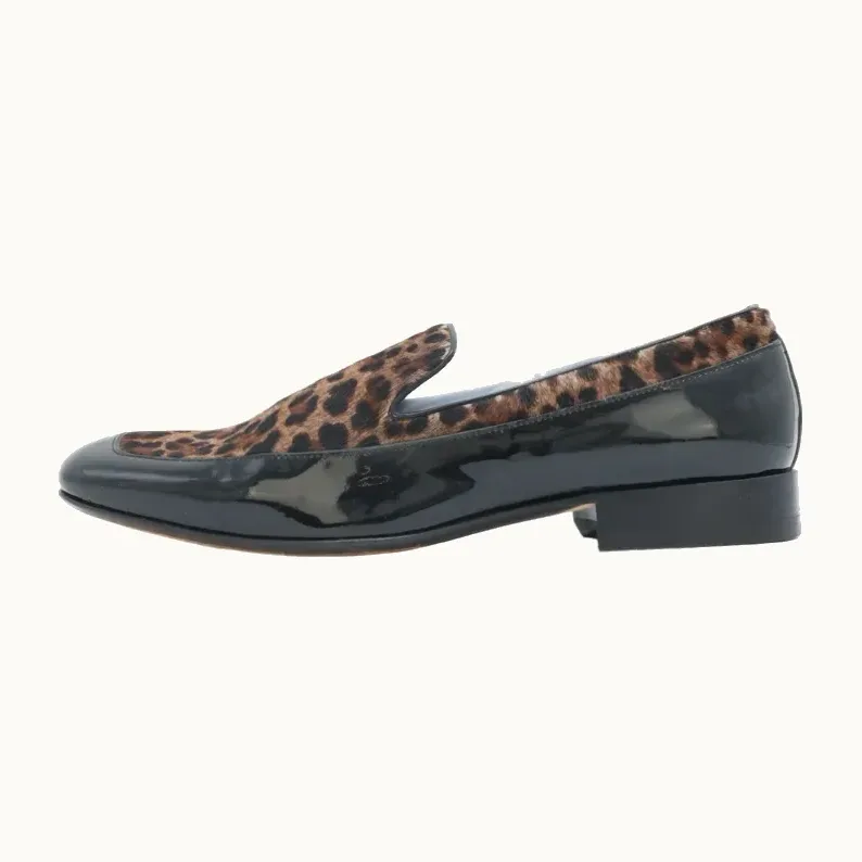 Mocasines Jimmy Choo Animal Print, Talla 44