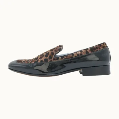 Mocasines Jimmy Choo Animal Print, Talla 44