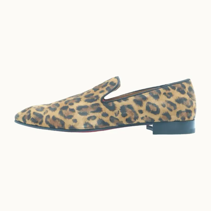 Mocasines Christian Louboutin Animal Print, Talla 44