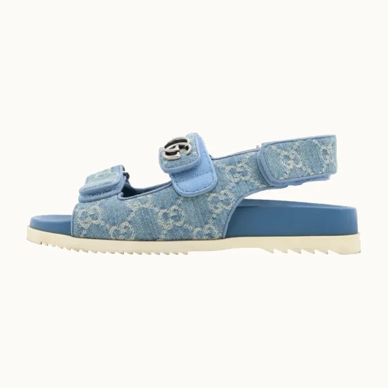Sandalias Gucci GG Denim, Talla 37