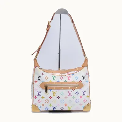 Bolso de Hombro Louis Vuitton Boulogne Multicolore Blanco, Talla M