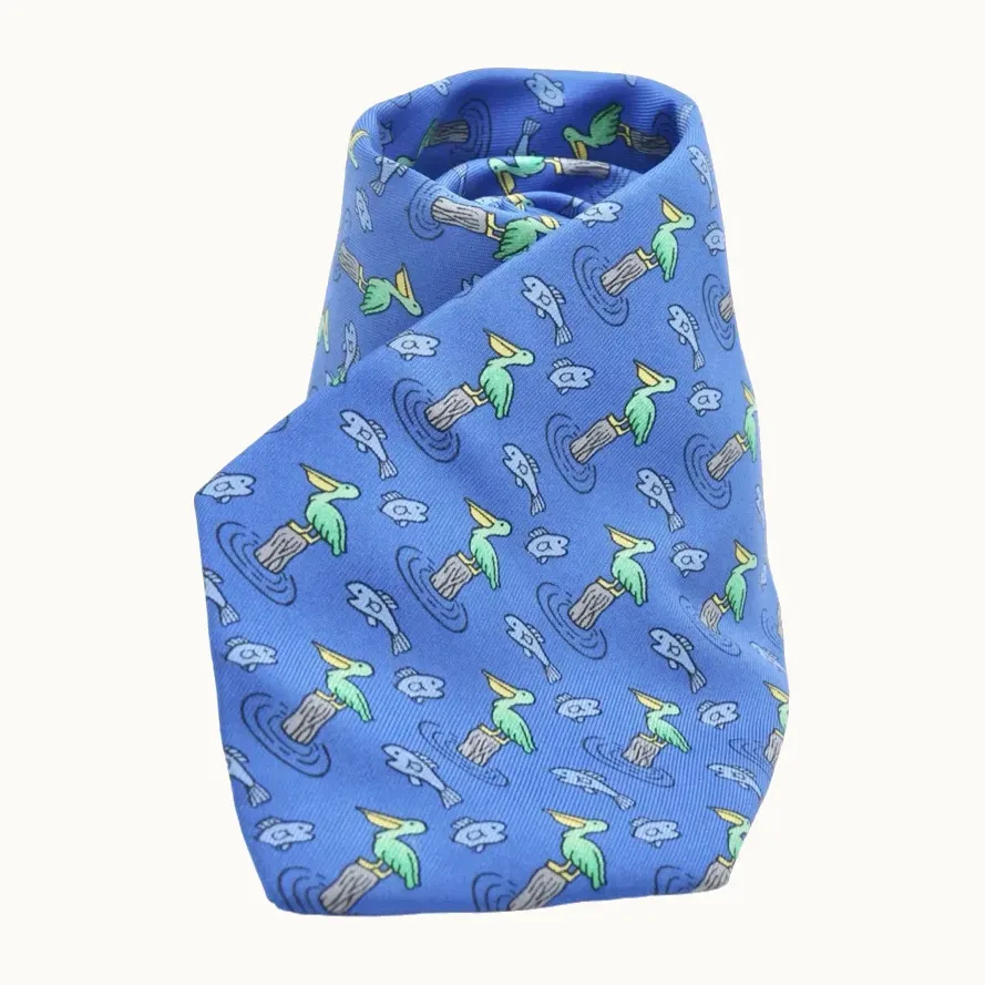 Corbata Hermès Pelicanos