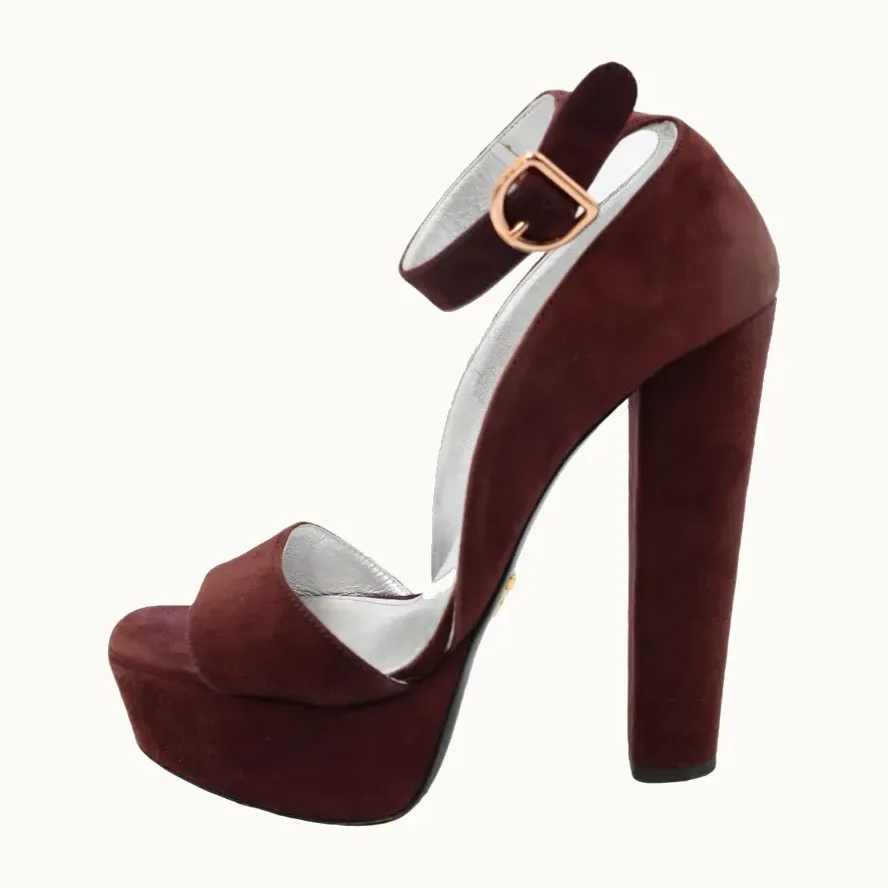 Plataformas Prada Gamuza, Talla 37.5