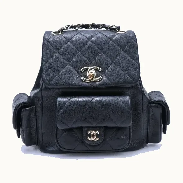 Mochila Chanel Duma Small Caviar Negro pequeña
