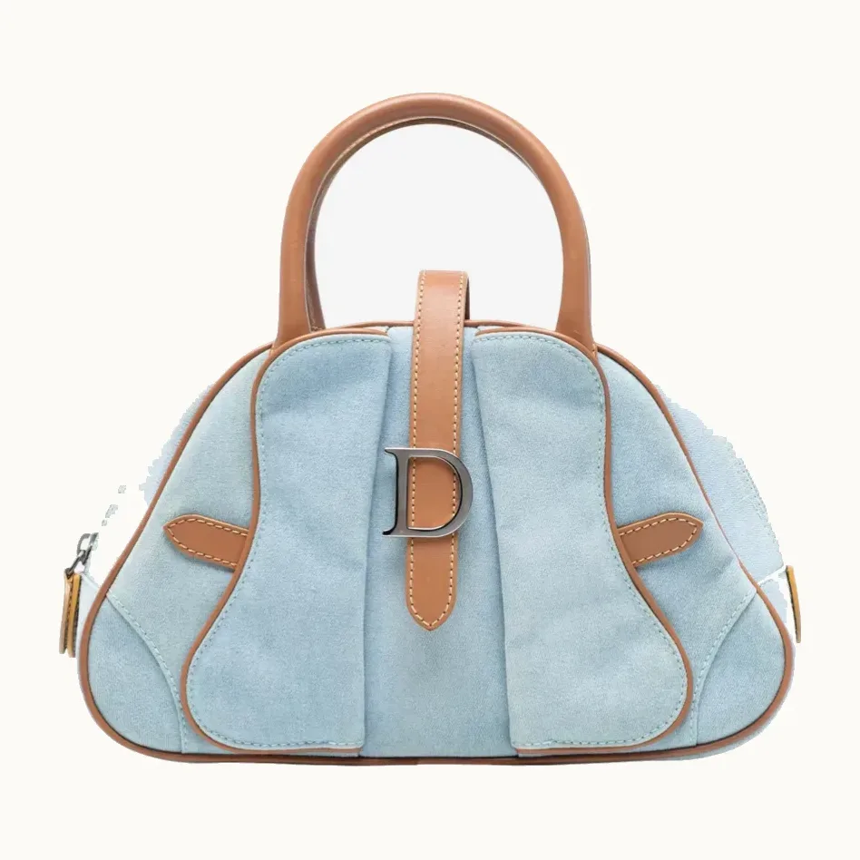 Bolso Saddle Dior Mini Denim Double 2001