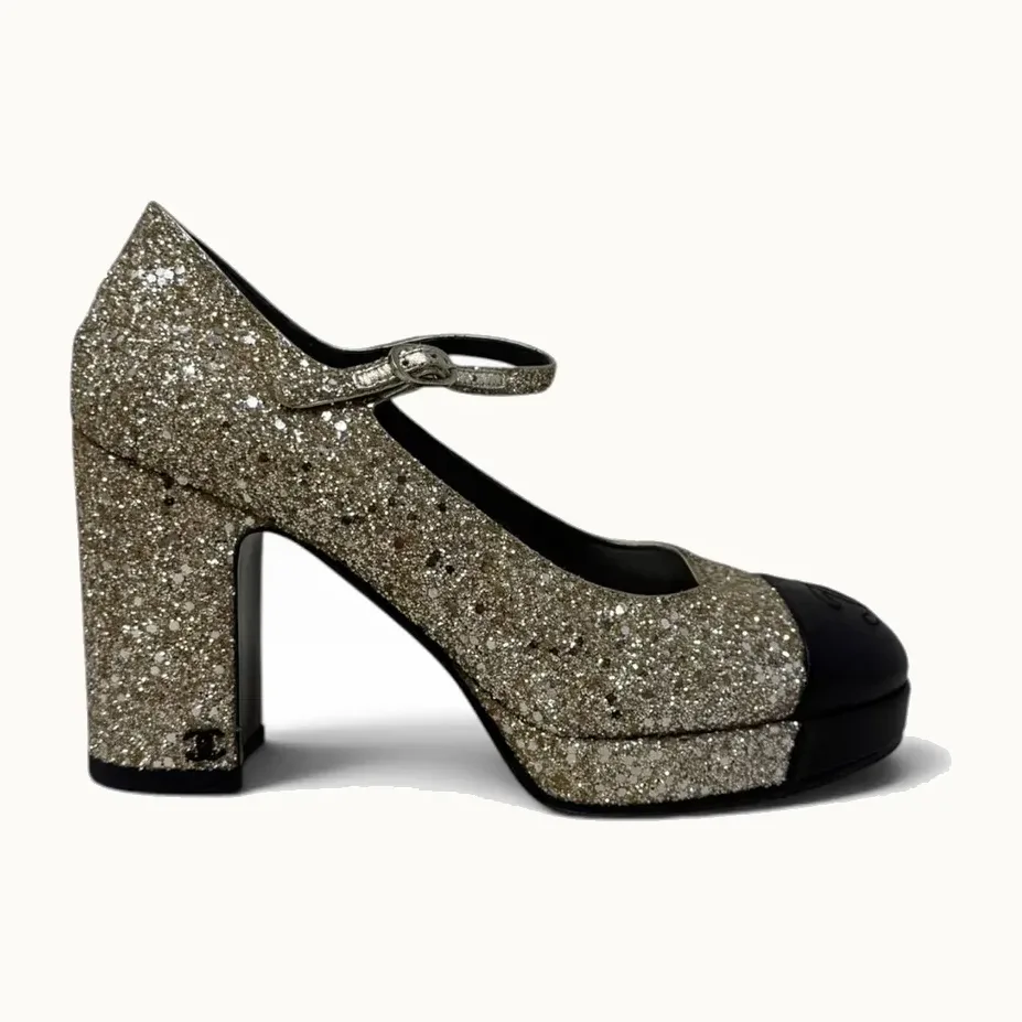 Tacones Chanel Mary Jane, Talla 37.5