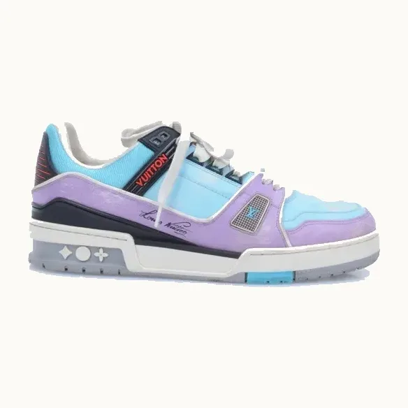 Tenis Louis Vuitton Trainer Morados, Talla 38.5
