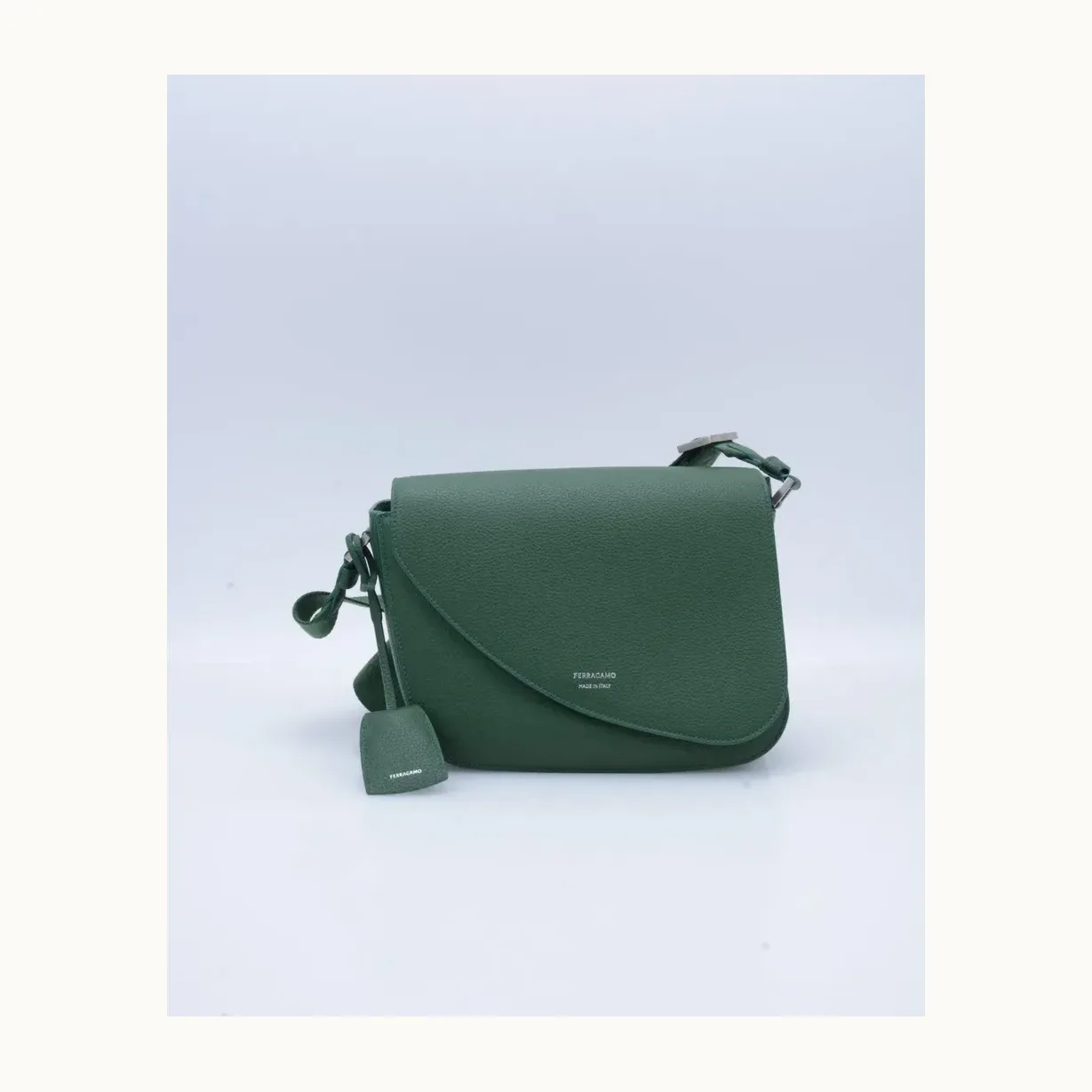 Bolso Crossbody Salvatore Ferragamo Fiamma Medium Verde