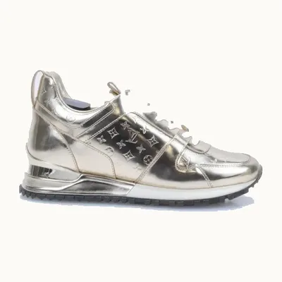 Louis Vuitton Run Away Sneakers Gold, Size 35