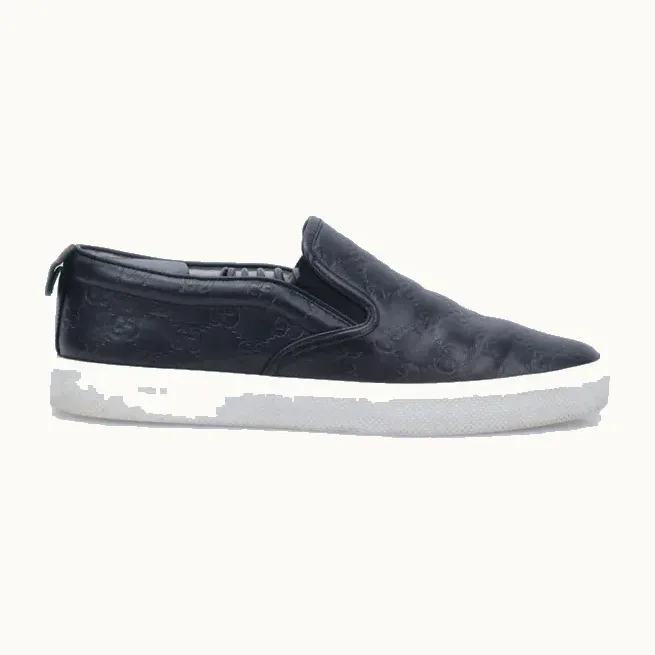 Slip On Gucci Guccissima Negro, Talla 43