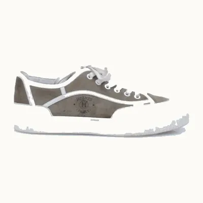 Tenis Hermès Get Suede Verdes, Talla 38