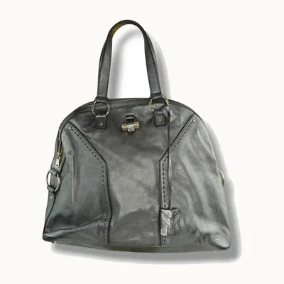 Bolso Tote Saint Laurent Rive Gauche Plateado