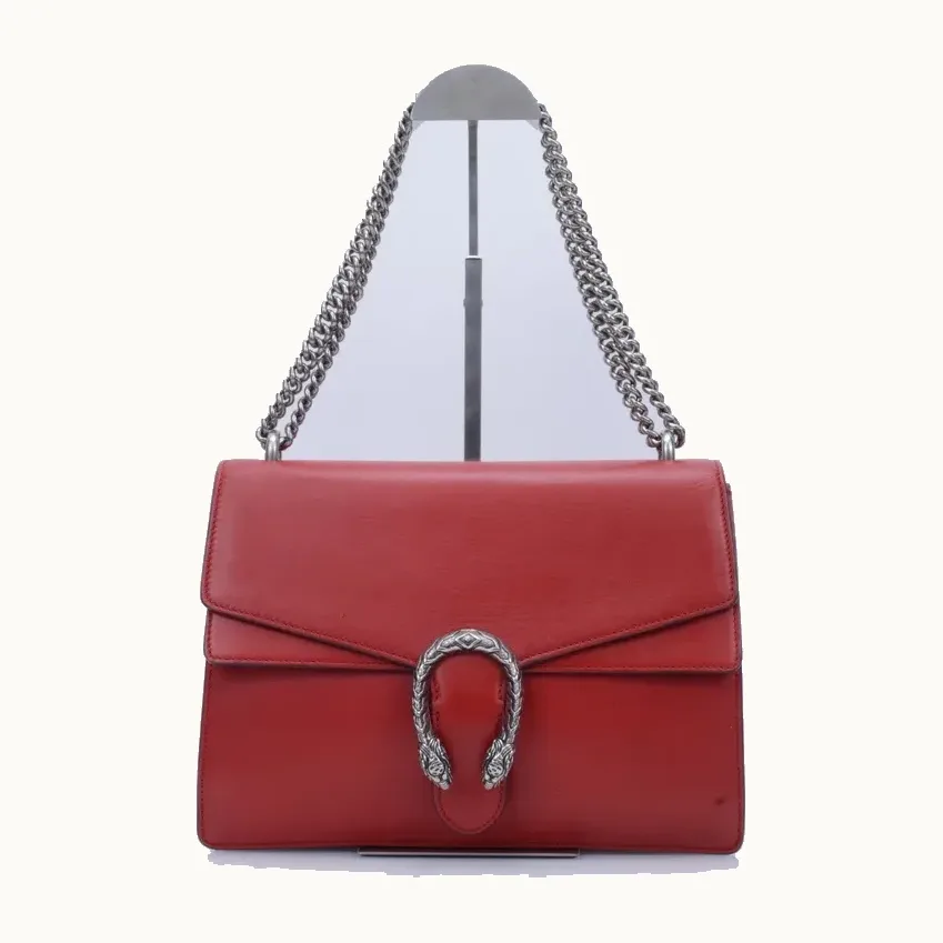 Bolso de Hombro Gucci Dionysus Medium Rojo