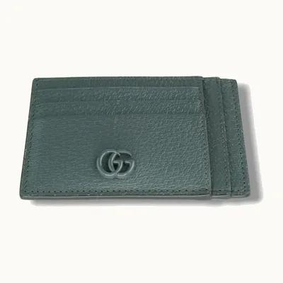 Tarjetero Gucci Marmont GG Leather Gris