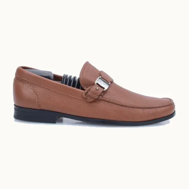 Mocasines Salvatore Ferragamo Plaque Cameles, Talla 7.5