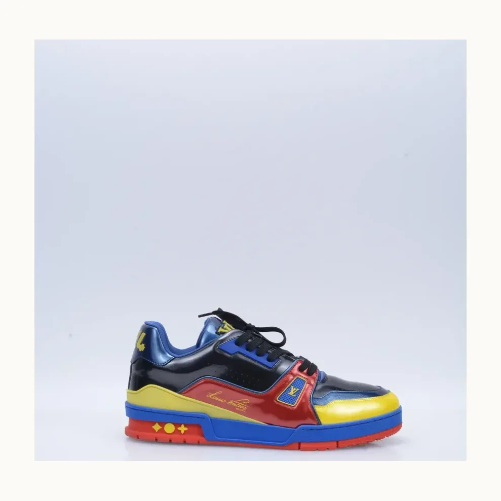 Tenis Louis Vuitton Trainer Marine Multicolores, Talla 43