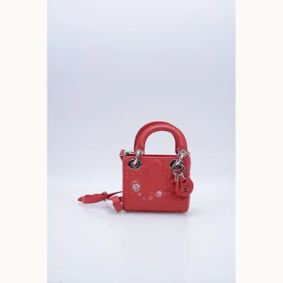 Bolso Crossbody Dior Lady Micro Ladybug Rojo