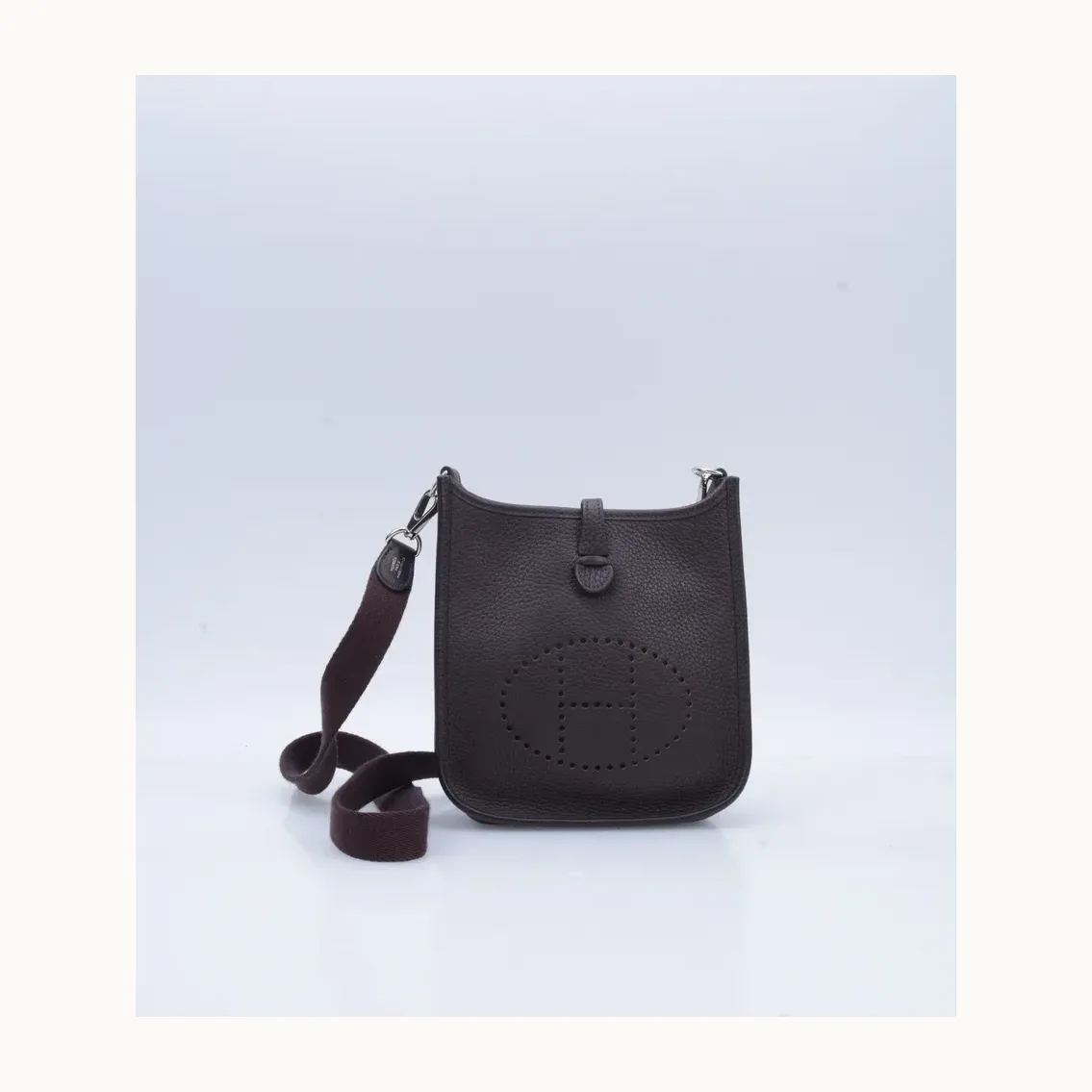 Bolso Crossbody Hermès Evelyne 16 TPM Rouge Café