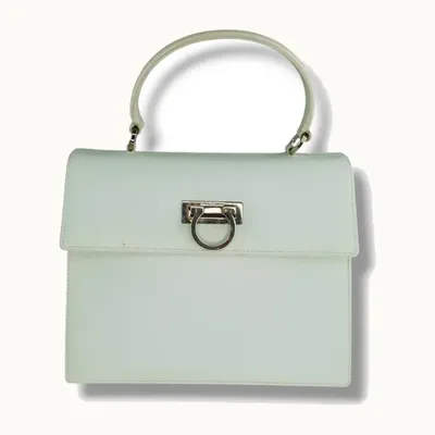 Bolso Salvatore Ferragamo Menta y blanco