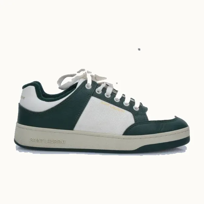 Tenis Saint Laurent Sl 61 Perforated Verdes, Talla 39