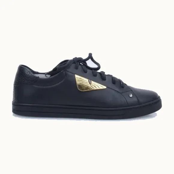 Tenis Fendi Monster Eyes Negros, Talla 37