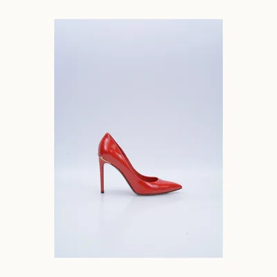 Louis Vuitton Eyeline Patent Heels Red, Size 36