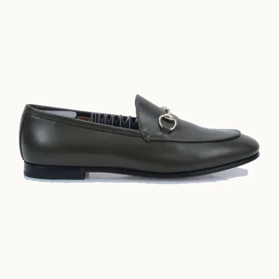 Mocasines Gucci Jordaan Verdes, Talla 36
