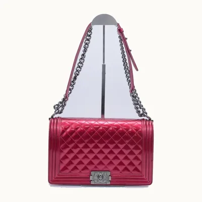 Bolso Chanel Boy Large Patent Rosa