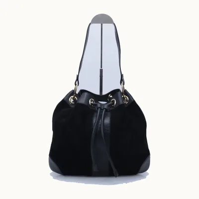 Bolso Hobo Gucci Drawstring Negro