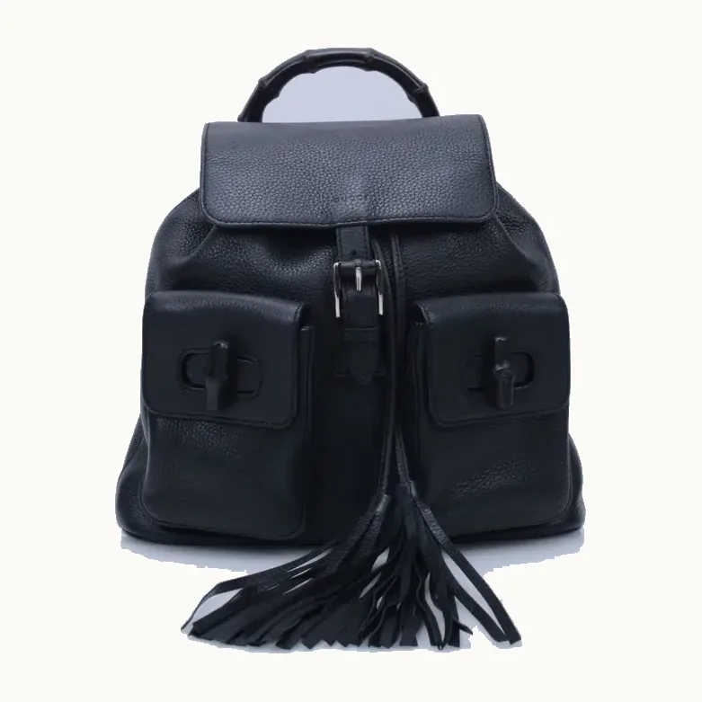Bolso Gucci Bamboo Tassel Negro