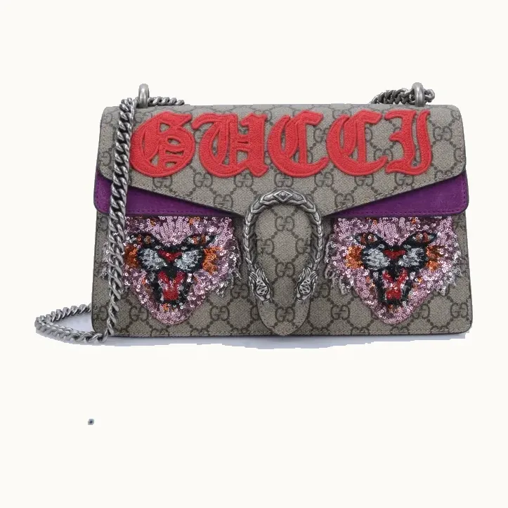 Gucci Dionysus Small Embroidered Sequin GG Handbag