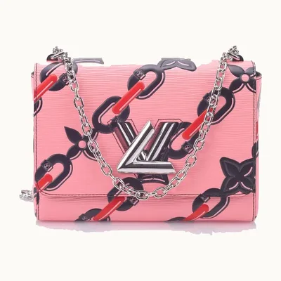 Louis Vuitton Twist Epi Chain Flower Handbag Pink