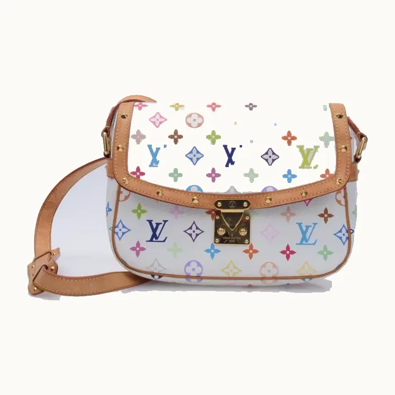 Bolso Louis Vuitton Sologne Multicolore Takashi Murakami Blanco