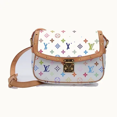 Bolso Louis Vuitton Sologne Multicolore Takashi Murakami Blanco