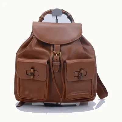 Bolso Gucci Bamboo Drawstring Camel