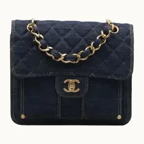 Mochila Chanel Quilted Denim
